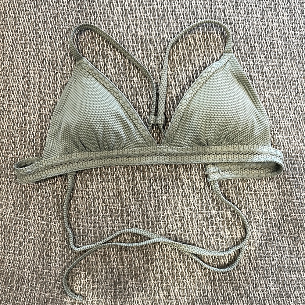 Sage green bikini top